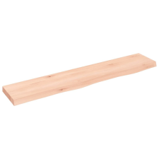 vidaXL kezeletlen tömör tölgyfa fali polc 100x20x4 cm bútor