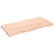 vidaXL kezeletlen tömör tölgyfa fali polc 100x50x(2-4) cm bútor