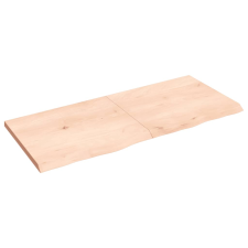 vidaXL kezeletlen tömör tölgyfa fali polc 140x60x(2-4) cm (363586) bútor