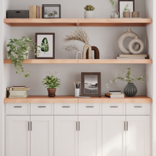 vidaXL kezeletlen tömör tölgyfa fali polc 160x60x(2-6) cm bútor