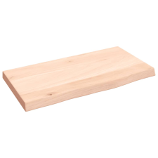 vidaXL kezeletlen tömör tölgyfa fali polc 40x20x2 cm (363503) bútor