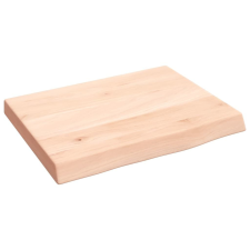 vidaXL kezeletlen tömör tölgyfa fali polc 40x30x(2-4) cm bútor