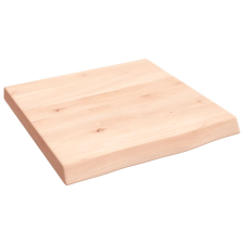 vidaXL kezeletlen tömör tölgyfa fali polc 40x40x(2-4) cm (363510) bútor