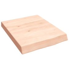 vidaXL kezeletlen tömör tölgyfa fali polc 40x50x(2-6) cm (363514) bútor