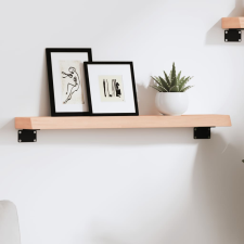 vidaXL kezeletlen tömör tölgyfa fali polc 60x10x4 cm bútor