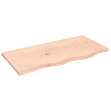 vidaXL kezeletlen tömör tölgyfa fali polc 80x40x2 cm (363545) bútor