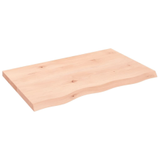 vidaXL kezeletlen tömör tölgyfa fali polc 80x50x(2-4) cm bútor