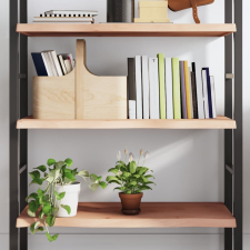 vidaXL kezeletlen tömör tölgyfa fali polc 80x60x(2-4) cm bútor
