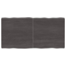 vidaXL kezelt sötétszürke tömör tölgyfa asztallap 120x60x4 cm bútor