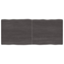 vidaXL kezelt sötétszürke tömör tölgyfa asztallap 140x60x4 cm bútor
