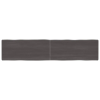 vidaXL Kezelt sötétszürke tömör tölgyfa asztallap 180x40x6 cm