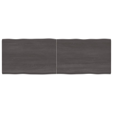 vidaXL kezelt sötétszürke tömör tölgyfa asztallap 180x60x4 cm bútor