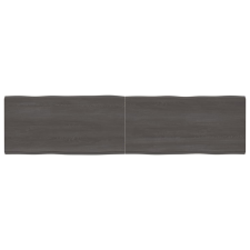 vidaXL kezelt sötétszürke tömör tölgyfa asztallap 200x50x4 cm bútor