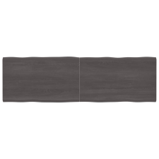 vidaXL kezelt sötétszürke tömör tölgyfa asztallap 200x60x4 cm bútor