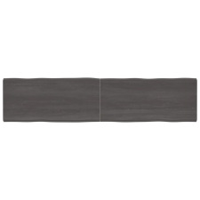 vidaXL Kezelt sötétszürke tömör tölgyfa asztallap 220x50x4 cm bútor
