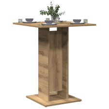 vidaXL kézműves tölgy forgácslap bisztróasztal 60 x 60 x 75 cm bútor