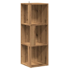 vidaXL kézműves tölgy szerelt fa sarokszekrény 33x33x100 cm (856721) bútor
