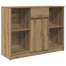 vidaXL kézműves tölgy szerelt fa tálalószekrény fiókos 101x35x76 cm (861570) bútor