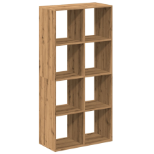 vidaXL kézműves tölgy színű fa elválasztó könyvespolc 69,5x29x137,5 cm (858029) bútor