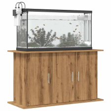 vidaXL kézműves tölgy színű szerelt fa akváriumállvány 101x41x58 cm halfelszerelések