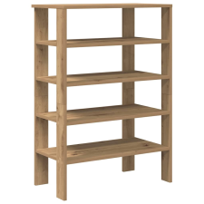 vidaXL kézműves tölgy színű szerelt fa cipősszekrény 61x32x87,5 cm (859859) bútor