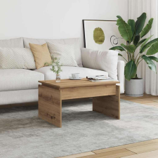 vidaXL kézműves tölgy színű szerelt fa dohányzóasztal 68 x 50 x 38 cm bútor