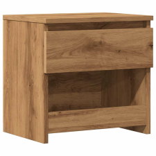 vidaXL kézműves tölgy színű szerelt fa éjjeliszekrény 40x30x39 cm (856408) bútor