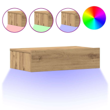 vidaXL kézműves tölgy színű szerelt fa éjjeliszekrény 60x35 cm (3329160) bútor