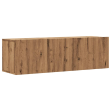 vidaXL kézműves tölgy színű szerelt fa fali TV-szekrény 100x30x30 cm (856019) bútor