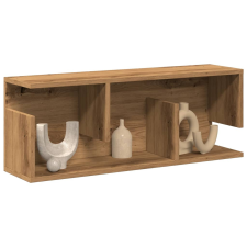vidaXL kézműves tölgy színű szerelt fa faliszekrény 80 x 20 x 30 cm bútor