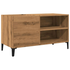 vidaXL kézműves tölgy színű szerelt fa hanglemezszekrény 84,5x38x48 cm (857166) bútor