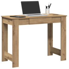 vidaXL kézműves tölgy színű szerelt fa íróasztal 100x45x75 cm íróasztal