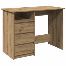 vidaXL kézműves tölgy színű szerelt fa íróasztal 102x50x75 cm (860471) íróasztal