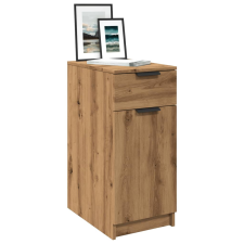 vidaXL kézműves tölgy színű szerelt fa íróasztalszekrény 33x50x75 cm íróasztal