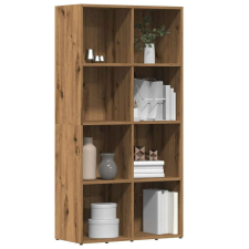 vidaXL kézműves tölgy színű szerelt fa könyvszekrény 66x30x130 cm bútor