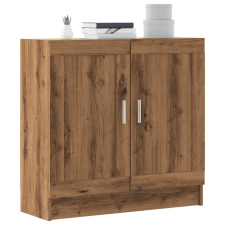 vidaXL kézműves tölgy színű szerelt fa könyvszekrény 82,5x30,5x80 cm bútor