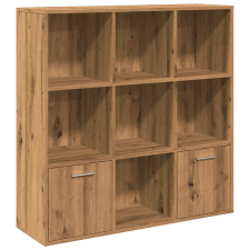 vidaXL kézműves tölgy színű szerelt fa könyvszekrény 98x29x97,5 cm (855967) bútor