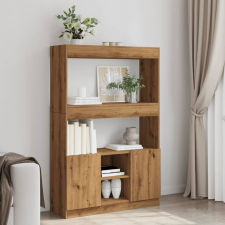 vidaXL kézműves tölgy színű szerelt fa magasszekrény 92 x 33 x 140 cm bútor