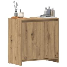 vidaXL kézműves tölgy színű szerelt fa mosdószekrény 60x33x60 cm fürdőszoba bútor