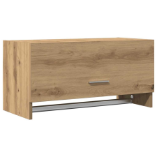 vidaXL kézműves tölgy színű szerelt fa ruhásszekrény 70x32,5x35 cm (856619) bútor