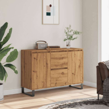 vidaXL kézműves tölgy színű szerelt fa tálalószekrény 104 x 35 x 70 cm bútor