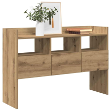 vidaXL kézműves tölgy színű szerelt fa tálalószekrény 105x30x70 cm bútor