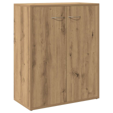 vidaXL kézműves tölgy színű szerelt fa tálalószekrény 60x30x75 cm (855899) bútor