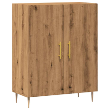 vidaXL kézműves tölgy színű szerelt fa tálalószekrény 69,5x34x90 cm (857176) bútor