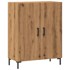 vidaXL kézműves tölgy színű szerelt fa tálalószekrény 69,5x34x90 cm (857180) bútor