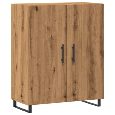 vidaXL kézműves tölgy színű szerelt fa tálalószekrény 69,5x34x90 cm (857182) bútor