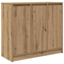 vidaXL kézműves tölgy színű szerelt fa tálalószekrény 85x34x76 cm (861633) bútor