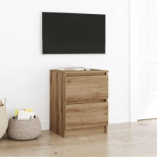 vidaXL kézműves tölgy színű szerelt fa TV-szekrény 40x35x54 cm bútor
