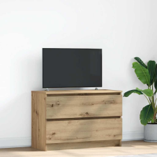 vidaXL kézműves tölgy színű szerelt fa TV-szekrény 80x35x54 cm bútor