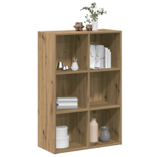 vidaXL Kézműves tölgyszínű szerelt fa könyv-/tálalószekrény 66x30x98cm bútor